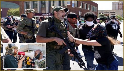 Armed militia clash with Black Lives Matter marchers protesting death of Breonna Taylor ahead of Kentucky Derby